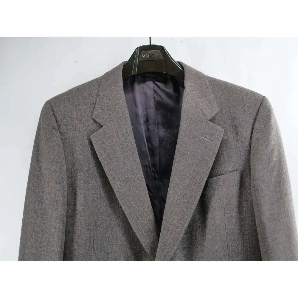 Hart Schaffner Marx Silver Trumpeter Wallachs Blazer Sport Coat Jacket 43R Brown